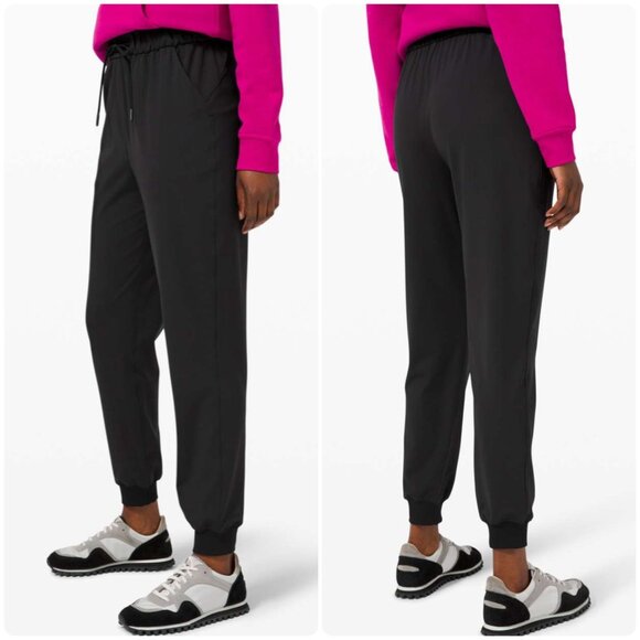 Lululemon Keep Moving Joggers Womens Size 18 Black Drawstring Waist Gorpcore - Picture 3 of 14